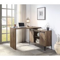 Retractable l clearance shaped desk